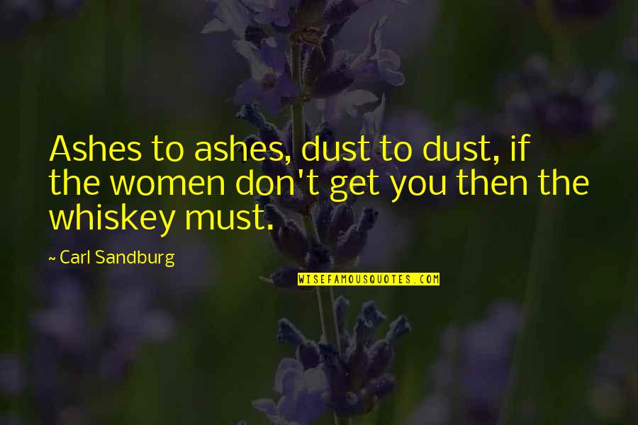 Kesmist Quotes By Carl Sandburg: Ashes to ashes, dust to dust, if the
