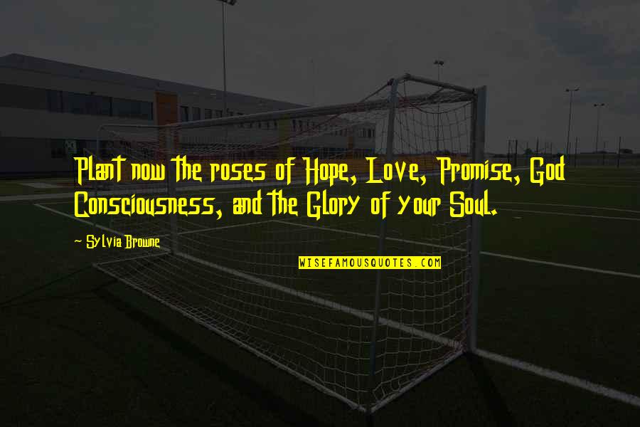 Kessarin Setsuwan Quotes By Sylvia Browne: Plant now the roses of Hope, Love, Promise,
