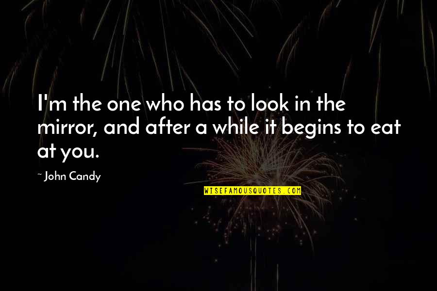 Ketcheson Home Quotes By John Candy: I'm the one who has to look in