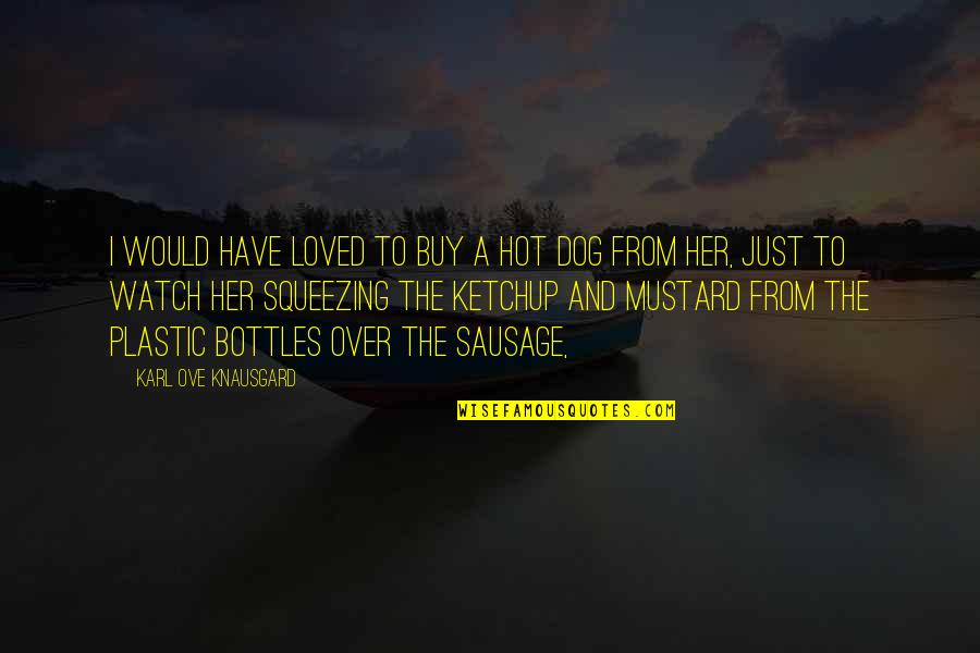Ketchup And Mustard Quotes By Karl Ove Knausgard: I would have loved to buy a hot