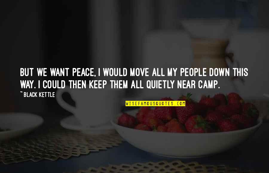 Kettle Quotes By Black Kettle: But we want peace, I would move all
