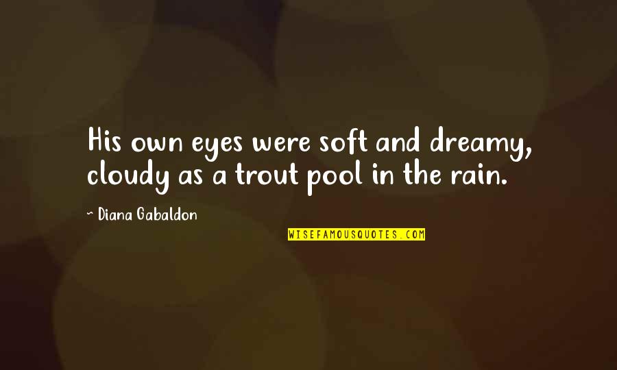 Kevin Johnson Starbucks Quotes By Diana Gabaldon: His own eyes were soft and dreamy, cloudy