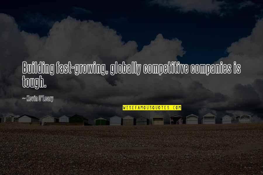 Kevin O'higgins Quotes By Kevin O'Leary: Building fast-growing, globally competitive companies is tough. Kevin O'higgins Quotes By Kevin O'Leary: Building fast-growing, globally competitive companies is tough.