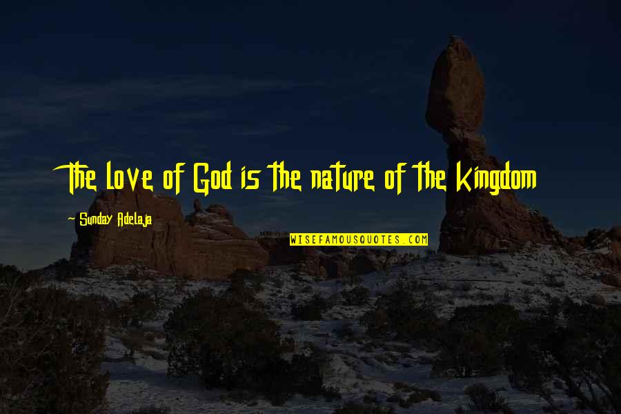 Kevin Zahri Quotes By Sunday Adelaja: The love of God is the nature of