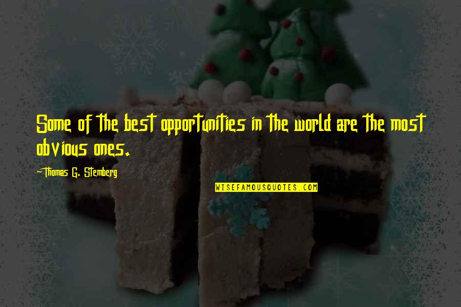 Kevita Pine Quotes By Thomas G. Stemberg: Some of the best opportunities in the world Kevita Pine Quotes By Thomas G. Stemberg: Some of the best opportunities in the world
