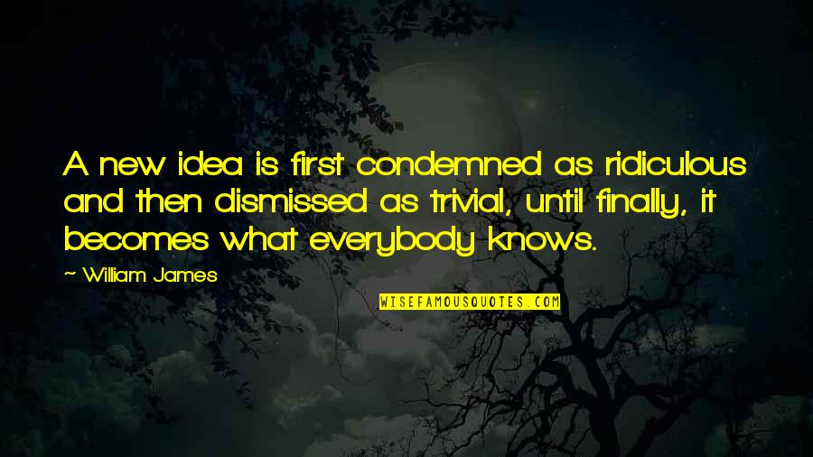 Kewenig Gallery Quotes By William James: A new idea is first condemned as ridiculous Kewenig Gallery Quotes By William James: A new idea is first condemned as ridiculous
