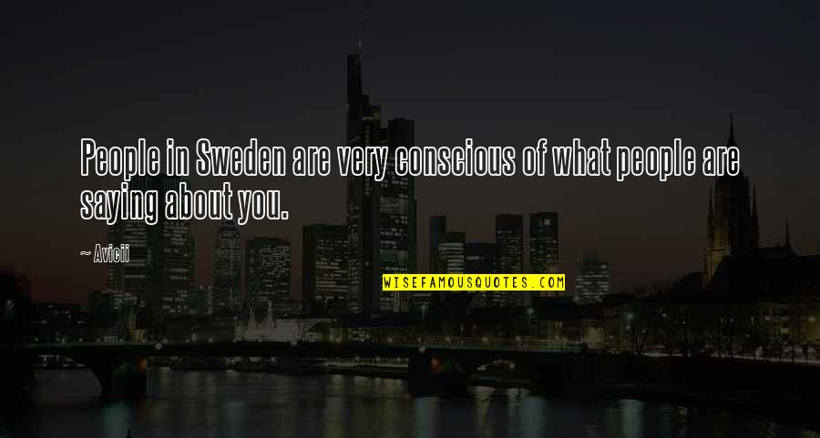 Key Holes Quotes By Avicii: People in Sweden are very conscious of what