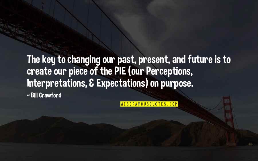 Keys To The Future Quotes By Bill Crawford: The key to changing our past, present, and