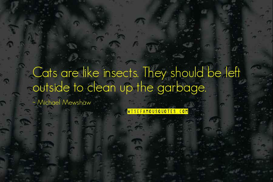 Khairallah Real Estate Quotes By Michael Mewshaw: Cats are like insects. They should be left