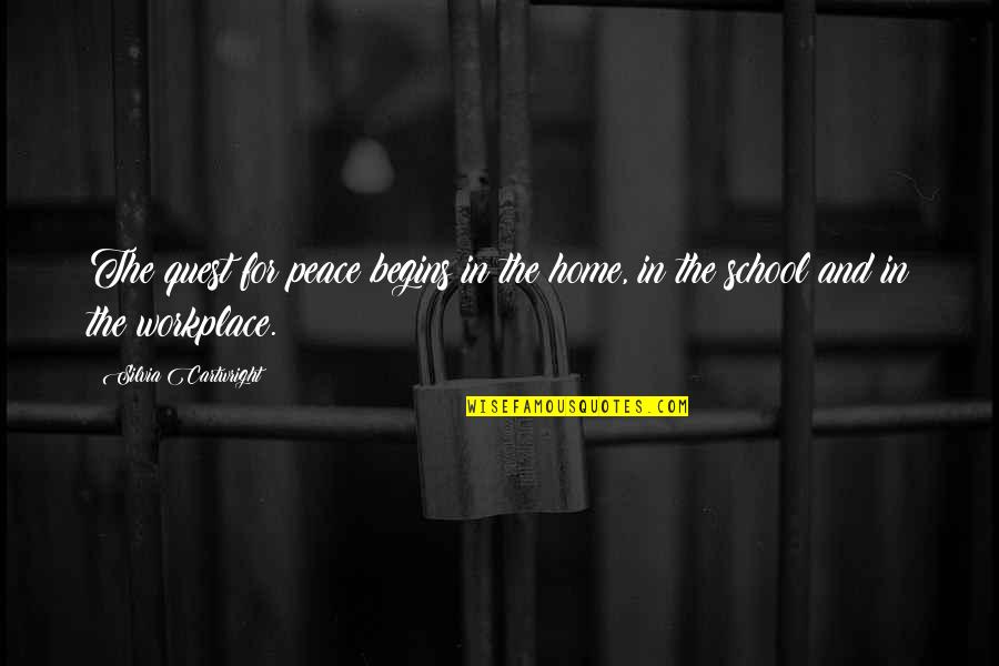 Khaleel Anderson Quotes By Silvia Cartwright: The quest for peace begins in the home, Khaleel Anderson Quotes By Silvia Cartwright: The quest for peace begins in the home,