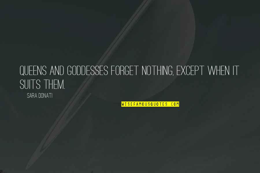 Khalilah Ali Quotes By Sara Donati: Queens and goddesses forget nothing, except when it