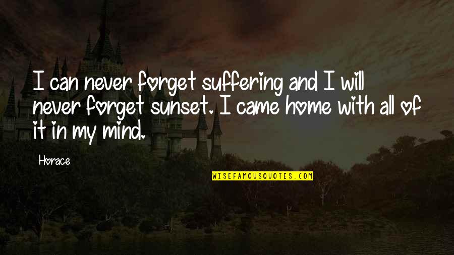 Khauf E Khuda Islamic Quotes By Horace: I can never forget suffering and I will Khauf E Khuda Islamic Quotes By Horace: I can never forget suffering and I will