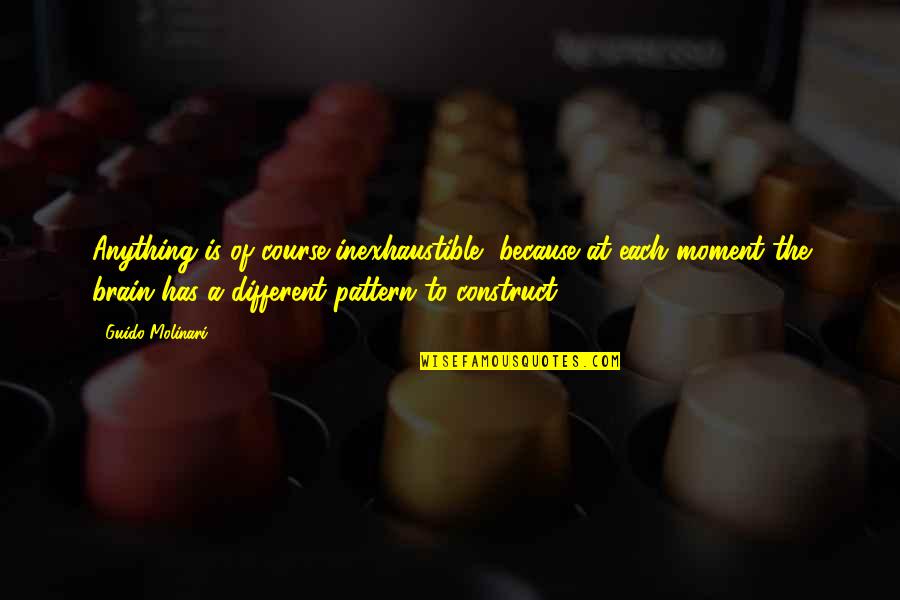 Khitab Hassan Quotes By Guido Molinari: Anything is of course inexhaustible, because at each Khitab Hassan Quotes By Guido Molinari: Anything is of course inexhaustible, because at each