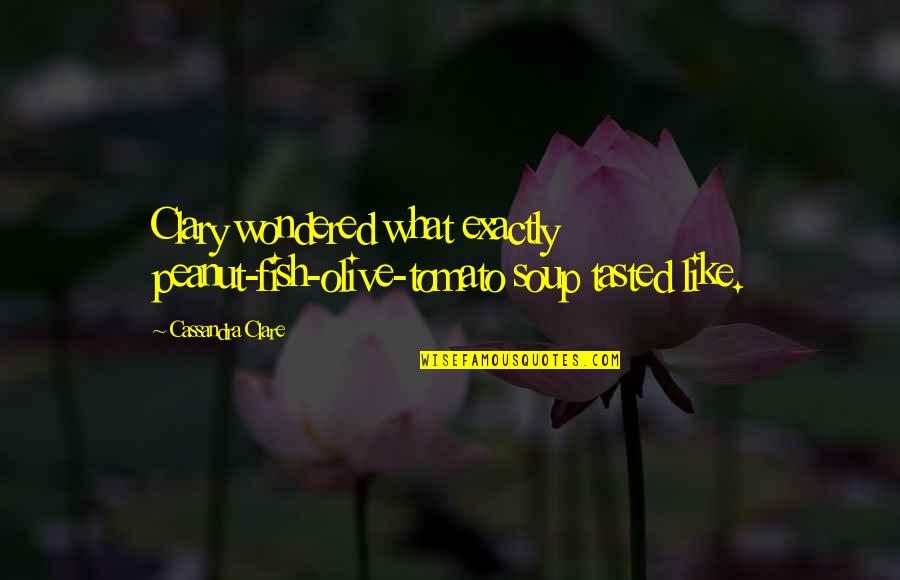 Khosrow And Shirin Quotes By Cassandra Clare: Clary wondered what exactly peanut-fish-olive-tomato soup tasted like. Khosrow And Shirin Quotes By Cassandra Clare: Clary wondered what exactly peanut-fish-olive-tomato soup tasted like.