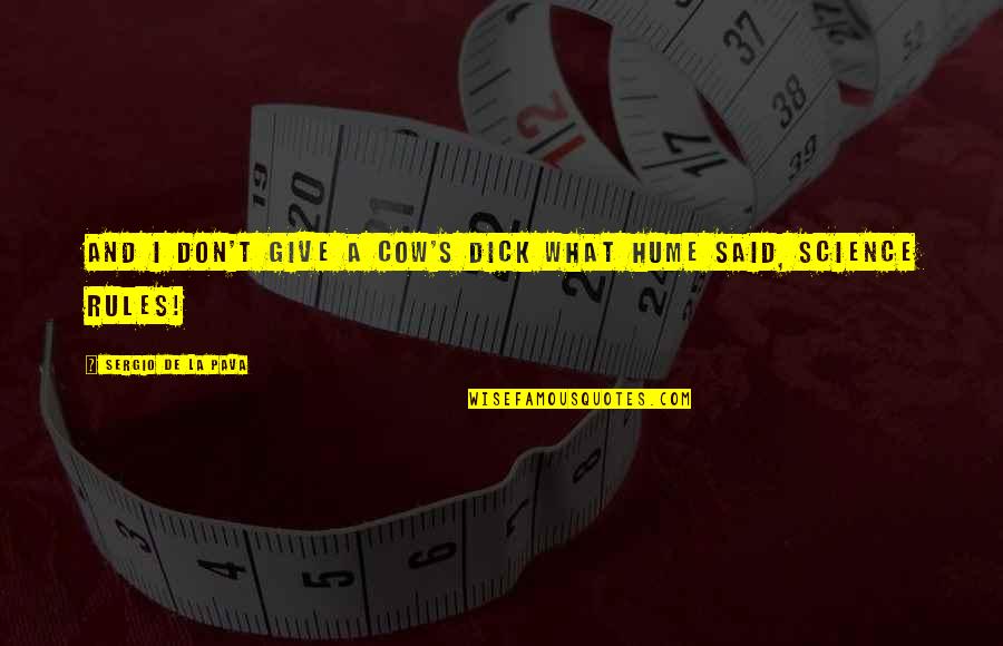 Kiasuparents Quotes By Sergio De La Pava: And I don't give a cow's dick what Kiasuparents Quotes By Sergio De La Pava: And I don't give a cow's dick what