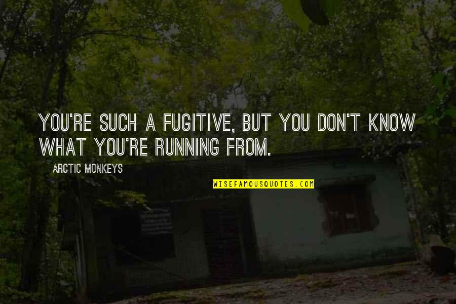 Kicsit N Met L Quotes By Arctic Monkeys: You're such a fugitive, but you don't know