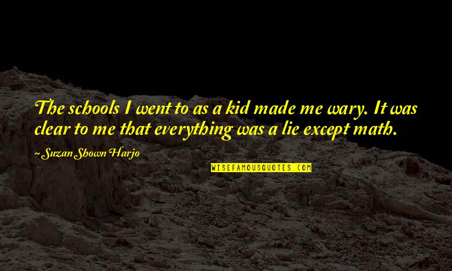 Kid Math Quotes By Suzan Shown Harjo: The schools I went to as a kid Kid Math Quotes By Suzan Shown Harjo: The schools I went to as a kid