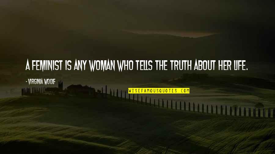 Kidlitart Quotes By Virginia Woolf: A feminist is any woman who tells the Kidlitart Quotes By Virginia Woolf: A feminist is any woman who tells the