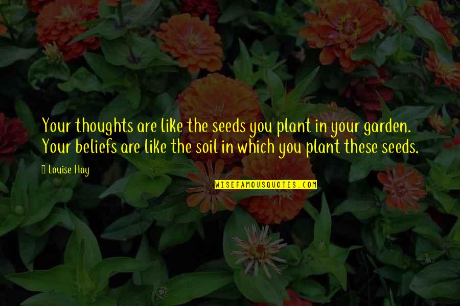 Killip Classification Quotes By Louise Hay: Your thoughts are like the seeds you plant