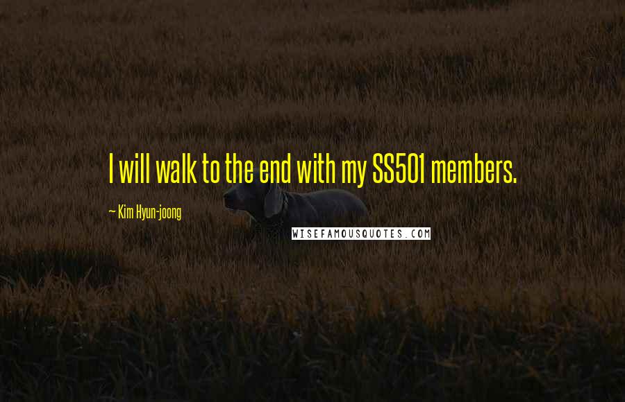 Kim Hyun-joong quotes: I will walk to the end with my SS501 members.