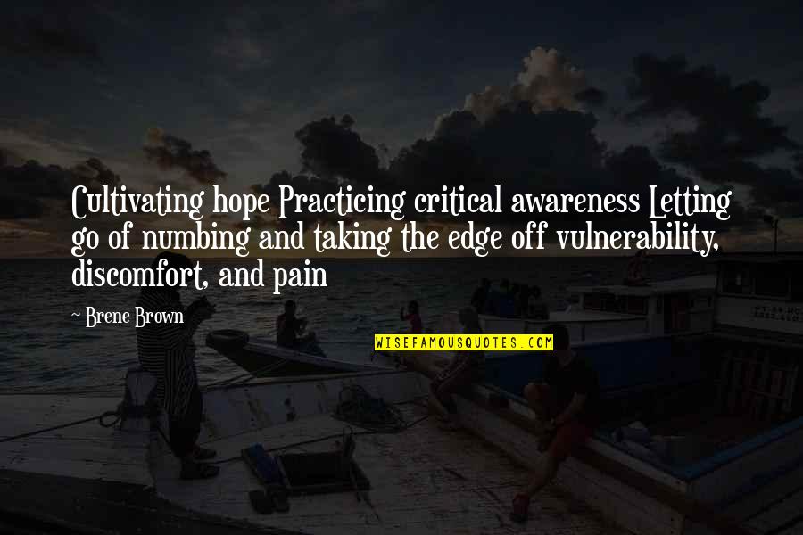 Kim Jennie Quotes By Brene Brown: Cultivating hope Practicing critical awareness Letting go of