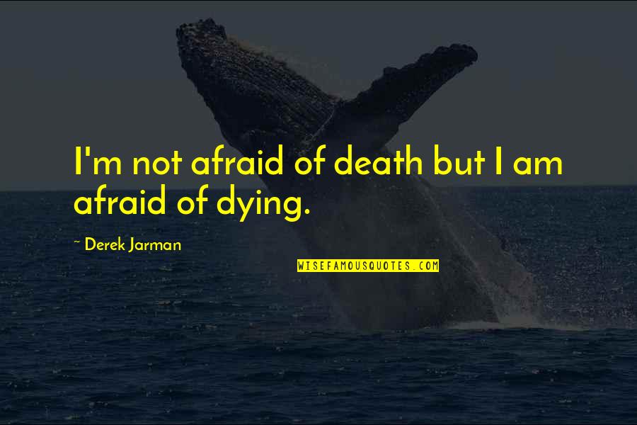 Kimblee Burger Quotes By Derek Jarman: I'm not afraid of death but I am Kimblee Burger Quotes By Derek Jarman: I'm not afraid of death but I am
