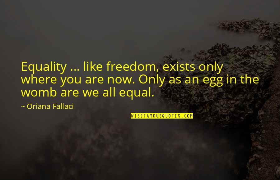 Kimikatet Quotes By Oriana Fallaci: Equality ... like freedom, exists only where you Kimikatet Quotes By Oriana Fallaci: Equality ... like freedom, exists only where you
