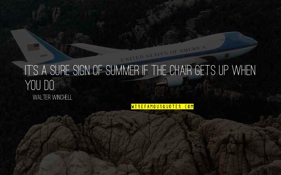 Kimiye Miyao Quotes By Walter Winchell: It's a sure sign of summer if the