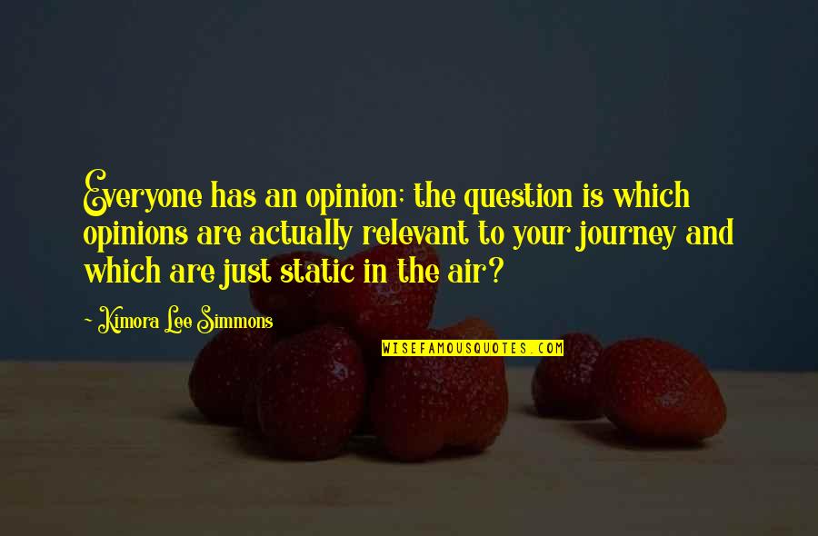 Kimora Quotes By Kimora Lee Simmons: Everyone has an opinion; the question is which