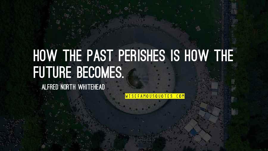 Kinahan James Quotes By Alfred North Whitehead: How the past perishes is how the future