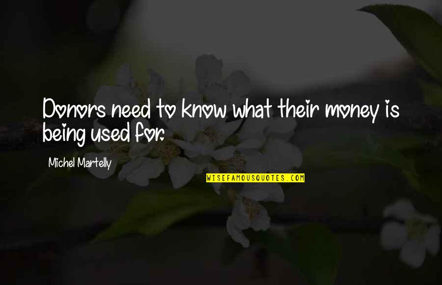 Kind Of Guy A Girl Wants Quotes By Michel Martelly: Donors need to know what their money is