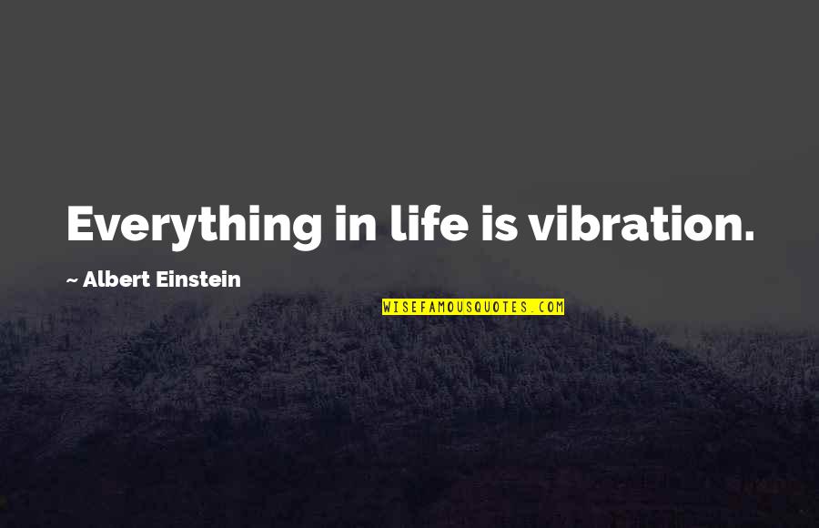 Kinda Hurt Quotes By Albert Einstein: Everything in life is vibration. Kinda Hurt Quotes By Albert Einstein: Everything in life is vibration.