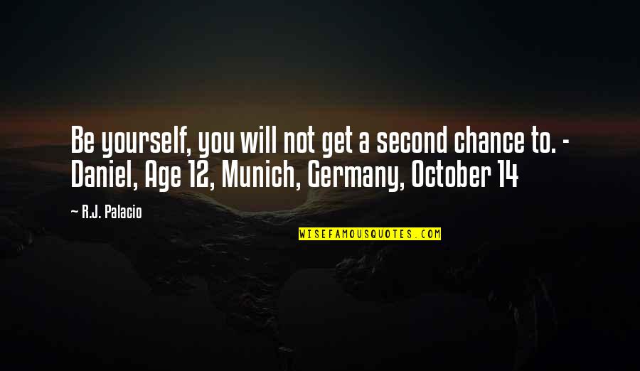 King Burger Quotes By R.J. Palacio: Be yourself, you will not get a second King Burger Quotes By R.J. Palacio: Be yourself, you will not get a second