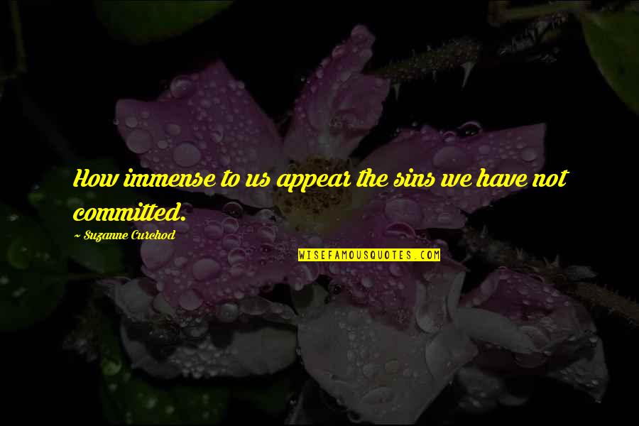King Gustavus Adolphus Quotes By Suzanne Curchod: How immense to us appear the sins we