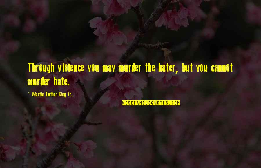 King Jr Quotes By Martin Luther King Jr.: Through violence you may murder the hater, but King Jr Quotes By Martin Luther King Jr.: Through violence you may murder the hater, but