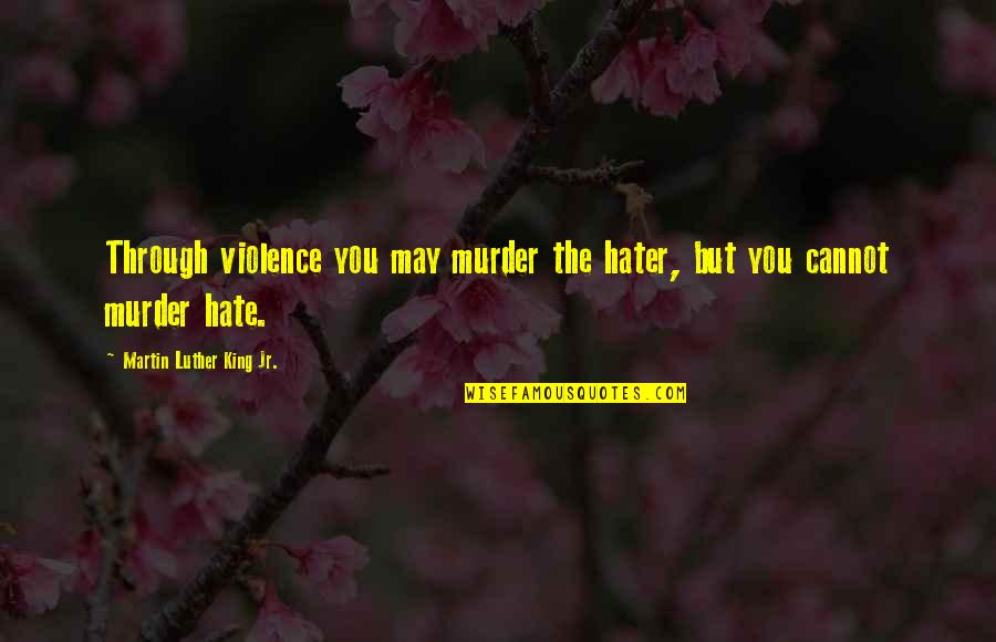 King Martin Luther Quotes By Martin Luther King Jr.: Through violence you may murder the hater, but