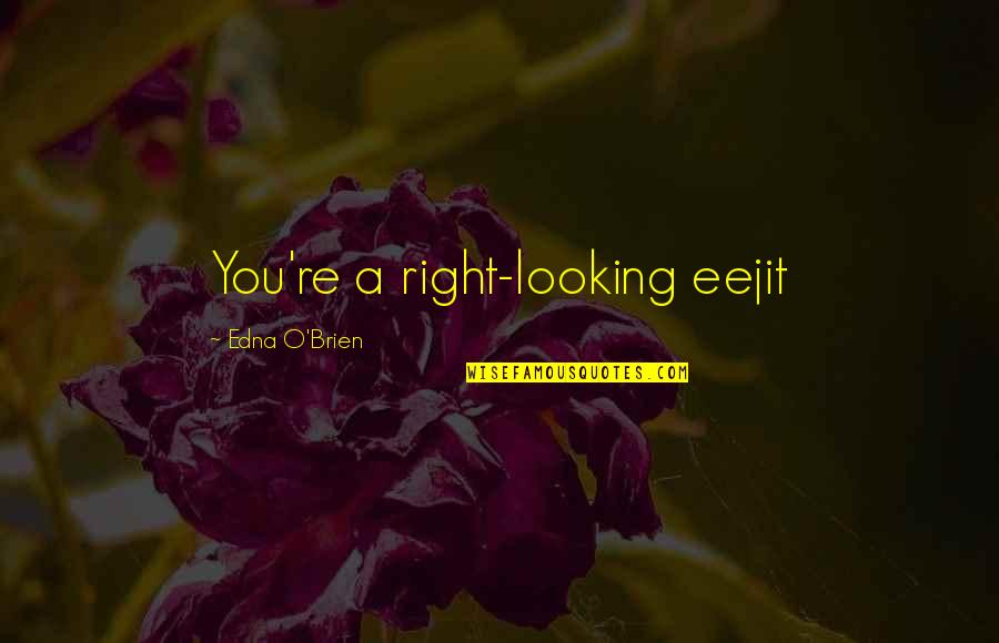 King Nebuchadnezzar Quotes By Edna O'Brien: You're a right-looking eejit King Nebuchadnezzar Quotes By Edna O'Brien: You're a right-looking eejit