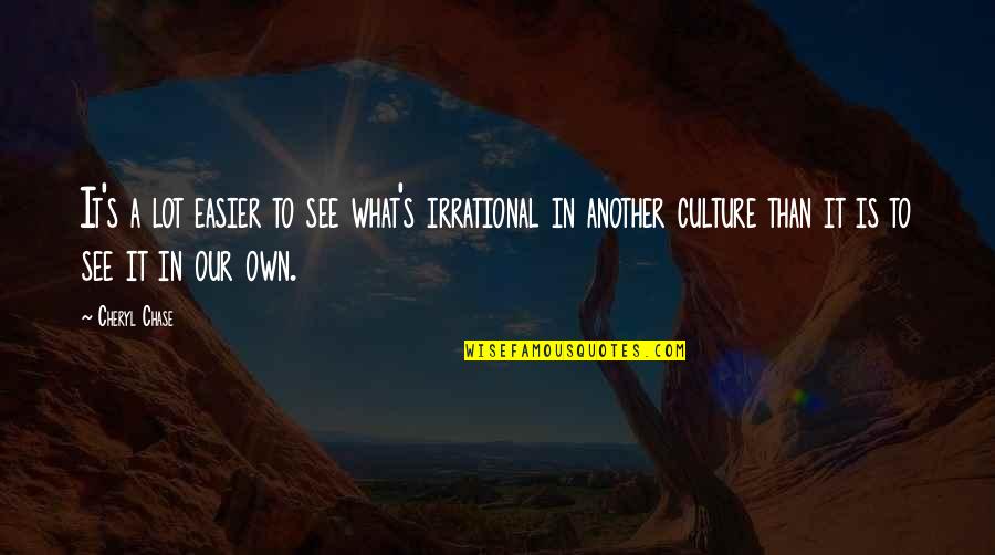 King Of The Hill Bobby On Track Quotes By Cheryl Chase: It's a lot easier to see what's irrational