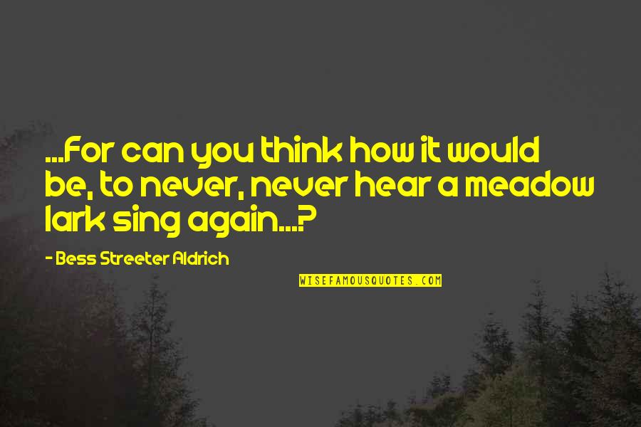 Kingdom Hearts Sephiroth Quotes By Bess Streeter Aldrich: ...For can you think how it would be, Kingdom Hearts Sephiroth Quotes By Bess Streeter Aldrich: ...For can you think how it would be,