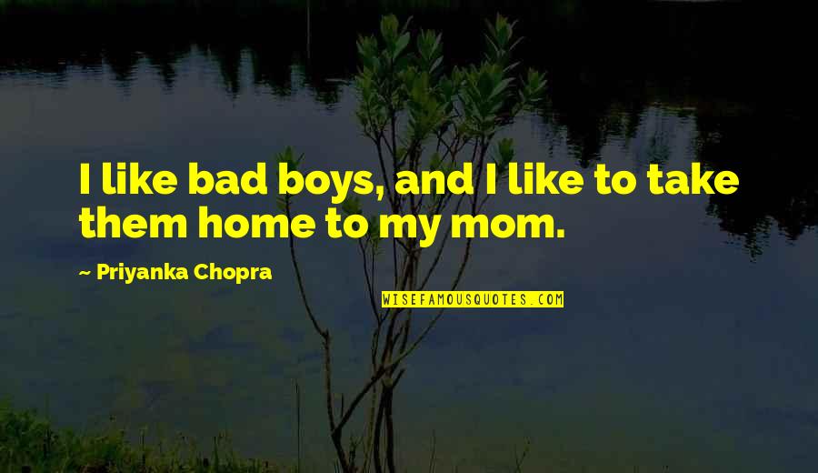 Kingdom Keepers Disney In Shadow Quotes By Priyanka Chopra: I like bad boys, and I like to