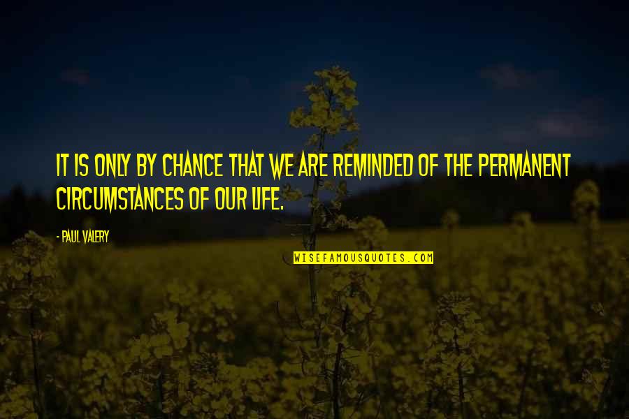 Kinnikuchu Quotes By Paul Valery: It is only by chance that we are