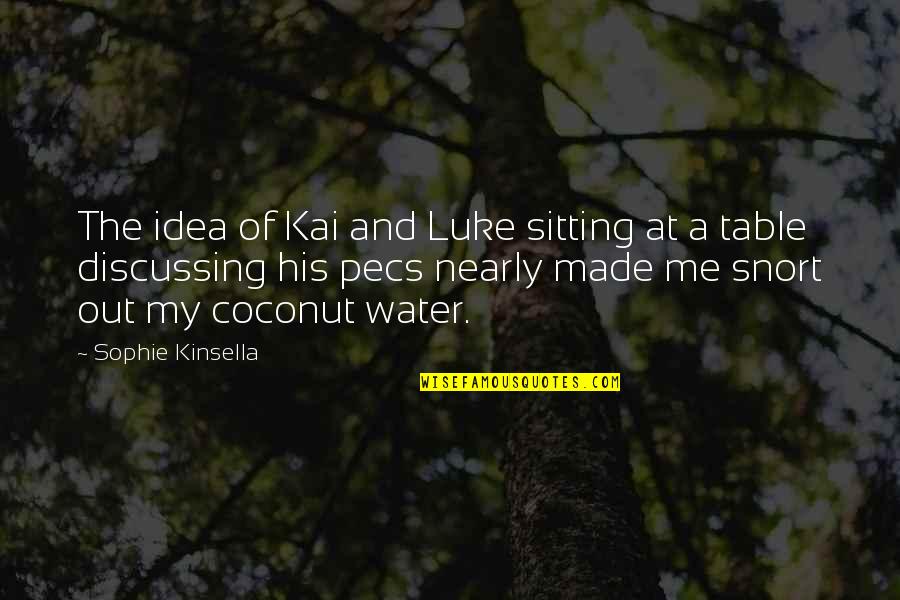 Kinsella Quotes By Sophie Kinsella: The idea of Kai and Luke sitting at