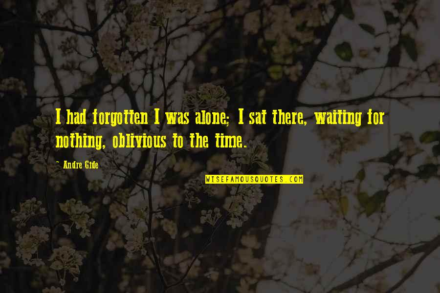 Kinzel Vs Molenaar Quotes By Andre Gide: I had forgotten I was alone; I sat