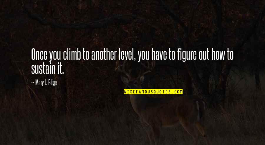 Kiomeiry Quotes By Mary J. Blige: Once you climb to another level, you have
