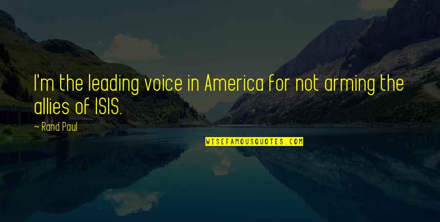 Kirby Ferguson Quotes By Rand Paul: I'm the leading voice in America for not