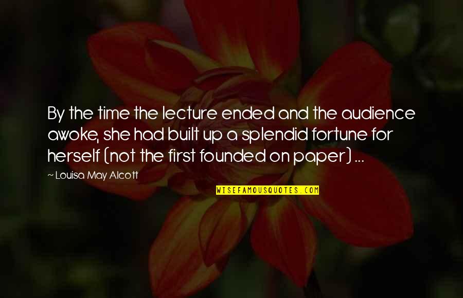 Kirdan Quotes By Louisa May Alcott: By the time the lecture ended and the