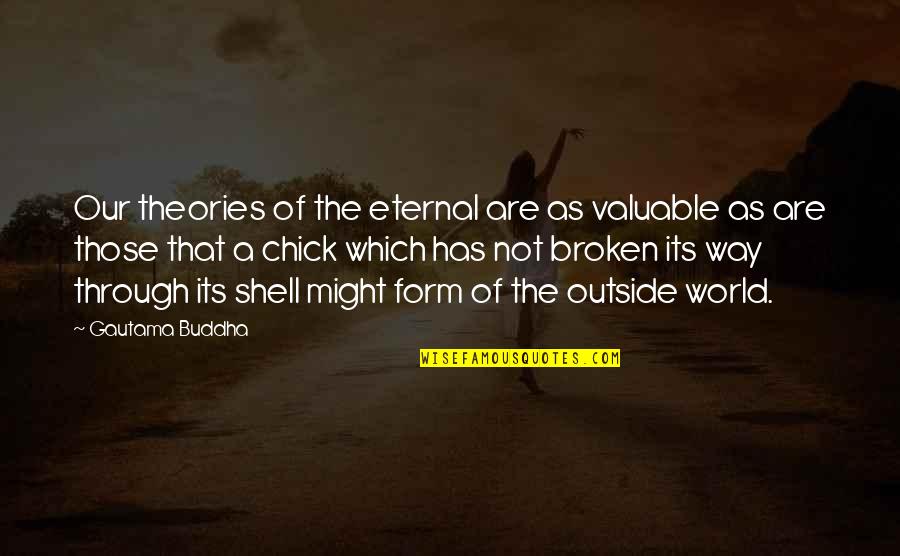 Kiriakos Kotsiopulos Quotes By Gautama Buddha: Our theories of the eternal are as valuable Kiriakos Kotsiopulos Quotes By Gautama Buddha: Our theories of the eternal are as valuable