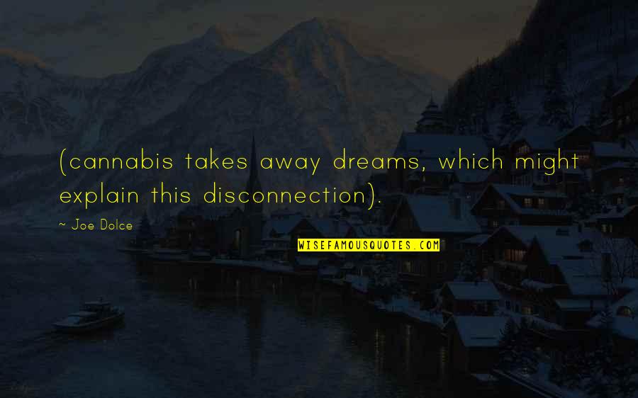 Kiribaku Quotes By Joe Dolce: (cannabis takes away dreams, which might explain this