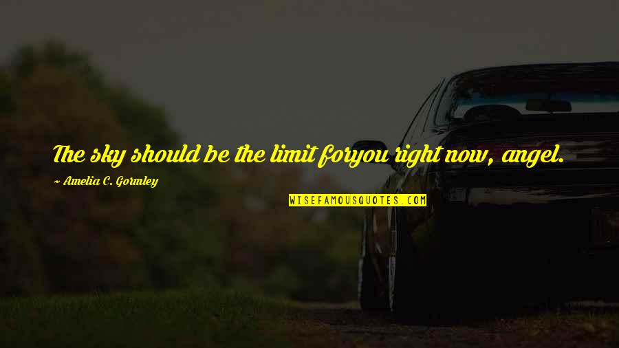 Kirjaamo Quotes By Amelia C. Gormley: The sky should be the limit foryou right Kirjaamo Quotes By Amelia C. Gormley: The sky should be the limit foryou right