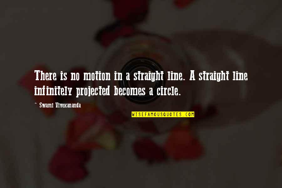 Kiryu Quotes By Swami Vivekananda: There is no motion in a straight line.